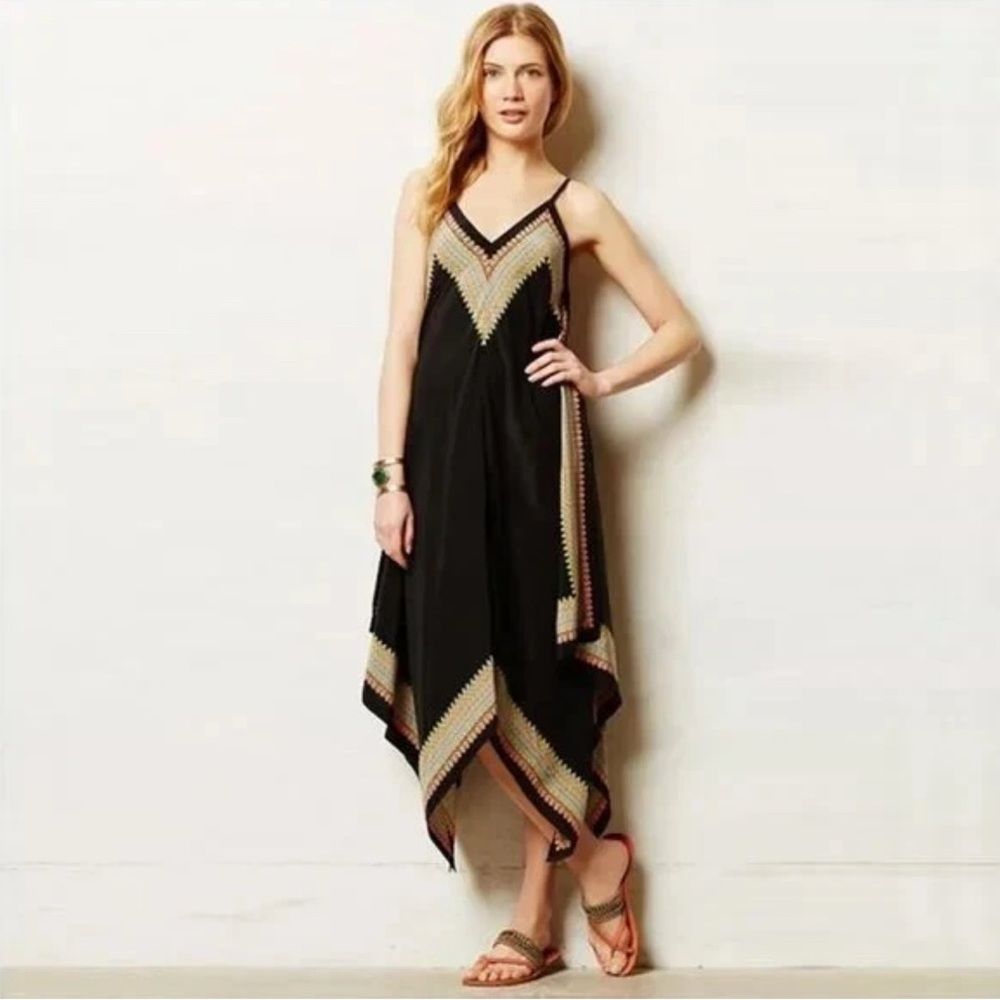 Anthropologie x Vanessa Virginia silk dress, size S